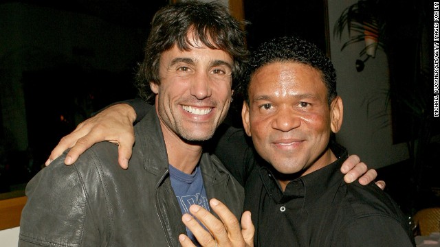Jeffrey Ian Pollack, left, who directed the popular 1990s films "Booty Call" and "Above the Rim" and produced "The Fresh Prince of Bel-Air," was found dead on Monday, December 23. He was 54. He's pictured with producer Benny Medina in 2007. 