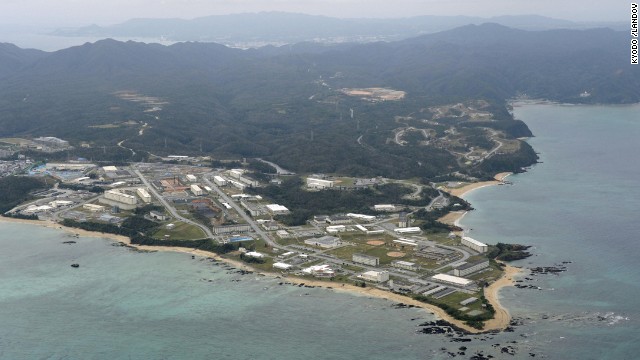 An area off the shore of the Henoko district of Nago, northern Okinawa. Nakaima approved the Japanese government's application to reclaim land for a new base in Henoko, which would replace the U.S. Marine Corps base in Futenma, a more congested part of Okinawa's main island, <a href='http://www.japantoday.com/category/politics/view/okinawa-oks-relocation-of-u-s-air-base-from-futenma-to-henoko' target='_blank'>Japanese media reported.</a>