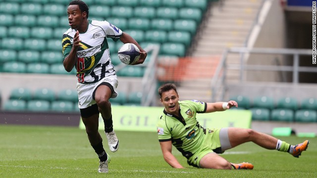 Seen here in action for San Francisco at the World Club Sevens in August 2013, Isles took up rugby the previous year. 