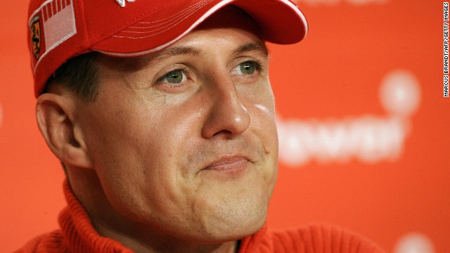 Seven-time Formula 1 champion Michael Schumacher gives a news conference in Sao Paulo, Brazil, in 2011. The German driver was hospitalized December 29 after suffering "severe head trauma" from a ski accident in the French Alps. Here's a look back at his personal and career highlights: