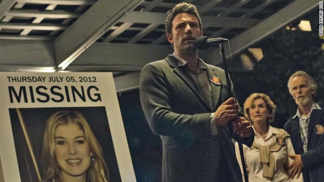 <strong>"Gone Girl"</strong>: The film version of Gillian Flynn's best-selling thriller has <a href='http://marquee.blogs.cnn.com/2013/12/30/first-look-at-ben-affleck-in-gone-girl/'>intrigue</a> all around. The plot concerns a couple, played by Ben Affleck and Rosamund Pike, who leave New York for the husband's Missouri hometown. Their degrading marriage turns ugly when the wife goes missing. The film is directed by the master of chilly scenes, David Fincher. Flynn adapted her novel, and Affleck has said she's "very faithful to her book." Still, one wonders if she's kept the ending. (<i>October 3</i>) 