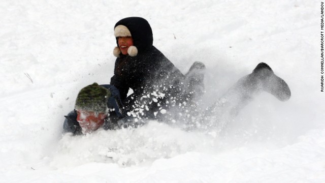 People play in Brooklyn's Prospect Park on January 3.