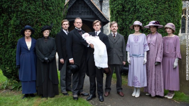 "Downton Abbey," the Emmy award-winning upstairs-downstairs drama, returns to American TV on Sunday, January 5, for its fourth season. The Crawley family has seen two additions to the family in the wake of some (spoiler alert) shocking deaths. Expect all sorts of new drama from the family now that they're heading into the Roaring '20s, and look out for some new faces walking the halls. Let's see where we left off.<!-- -->
</br><!-- -->
</br>From left, Penelope Wilton as Isobel Crawley; Maggie Smith as Violet, Dowager Countess; Dan Stevens as Matthew Crawley; Hugh Bonneville as Lord Grantham; Allen Leech as Tom Branson; Ruairi Conaghan as Kieran Branson; Michelle Dockery as Lady Mary Crawley; Elizabeth McGovern as Cora, Countess of Grantham; and Laura Carmichael as Lady Edith Crawley.