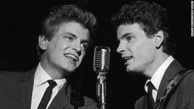 Phil (left) and Don Everly, shown in 1962, notched 35 Top 100 songs -- more than any other vocal pair.