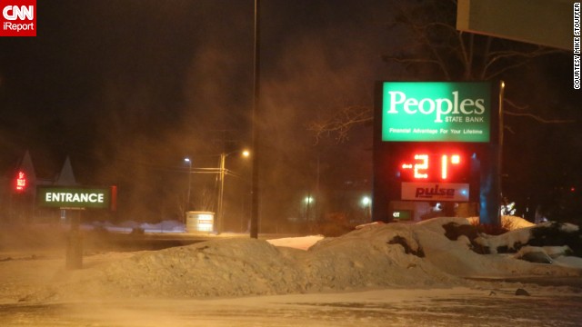 In Wisconsin on January 6, temperatures fell to minus 21 degrees, with wind chills below 40.