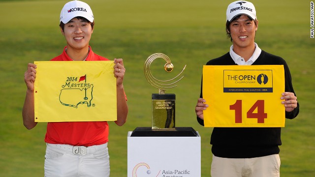 Asia-Pacific Amateur winner Lee Chang-woo is headed for the 2014 Masters, with Japan's runner-up Hideki Matsuyama joining him in final qualifying for the British Open.