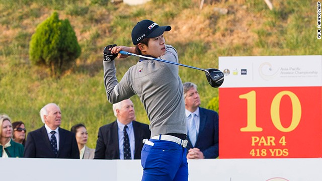 Lee battled to a three-shot win in the Asia-Pacific Amateur Championship against a high-quality field to serve notice of his promise. 