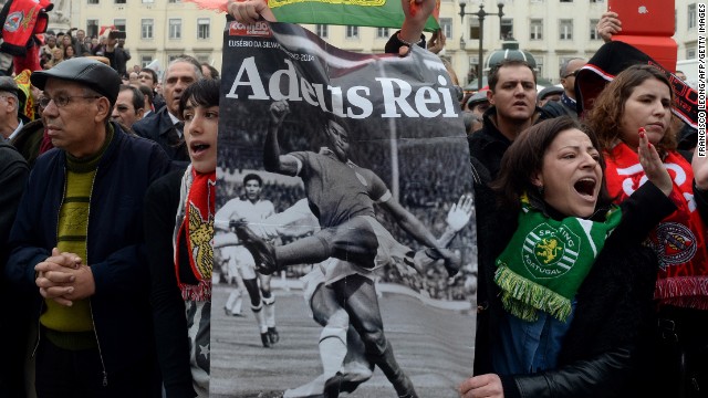 It was not just fans of Benfica who were mourning Eusebio's passing. Supporters of rivals Sporting Lisbon put aside their differences to celebrate the life of the striker -- one of Portugal's most famous men.