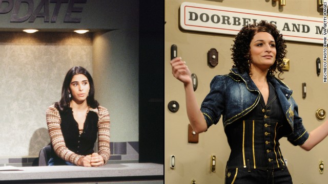Sarah Silverman, left, was only on the show from 1993 to 1994 and Jenny Slate from 2009 to 2010 but both made an impression during their brief times on "Saturday Night Live."
