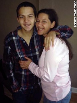 Keith Vidal with his mother, Mary Wilsey. Vidal had schizophrenia, but "he was a good kid. He was in school," said his stepbrother, Mark Wilsey. 