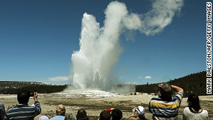 The Old Faithful geyser, with an average eruption height of 44 meters, is 20 meters short of Geysir Andernach.