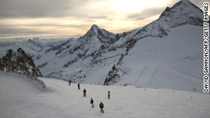 The Hintertux Glacier near Mayrhofen in the Zillertal Valley, Austria.