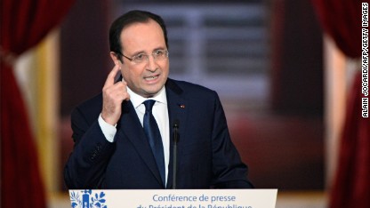 Hollande dodges love life question