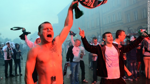 Legia Warsaw fans have been in trouble on countless occasions for racism and anti-Semitism, including at a home game against Israeli side Hapoel Tel Aviv in 2011.