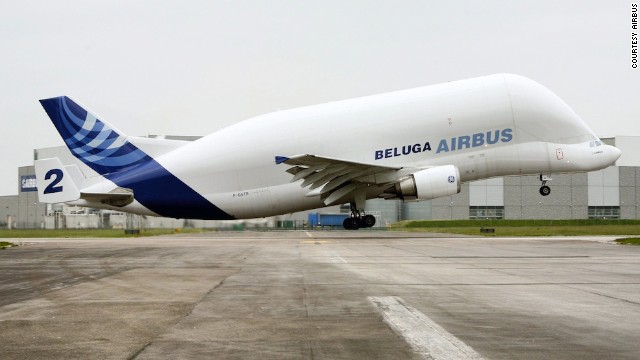 The Beluga isn't serially produced, making each an "artisan" product. The A300-600ST Super Transporter can carry a payload of 47 metric tons (103,616 pounds) over a range of 900 nautical miles.