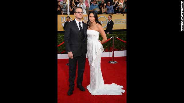 Matt Damon and his wife, Luciana