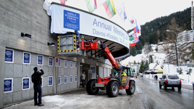 The World Economic Forum is setting up in the Swiss town of Davos, ready to open for the onslaught of world leaders and power players on January 22.