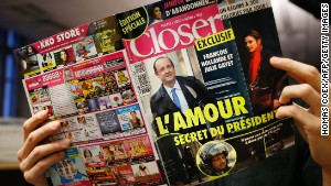 The French magazine Closer exposed President Francois Hollande\'s affair with actress Julie Gayet.