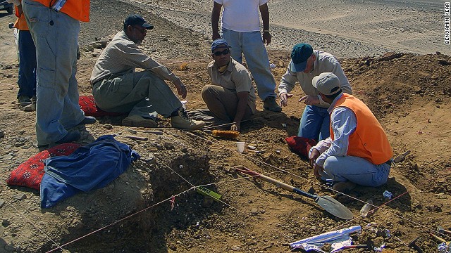 Kear, who has excavated in the region before, says he was following up a lead by oil geologists who stumbled upon an accumulation of fossils of giant marine reptiles.