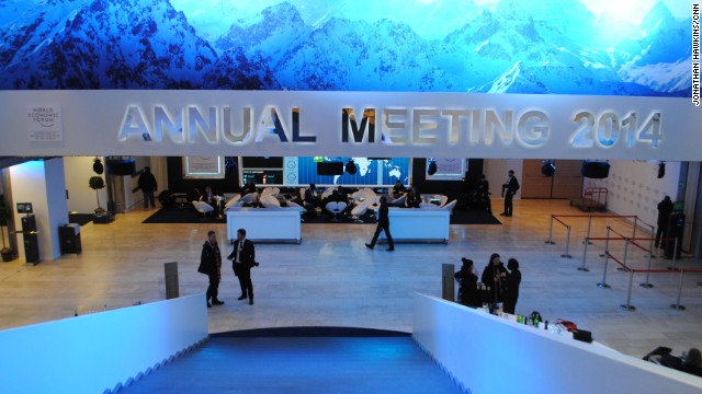 CNN live broadcast from Davos, where the World Economic Forum is being held.