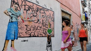 Bairro Alto: Graffiti with your nightlife, and lots of it.