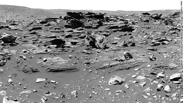 In February 2006, Spirit arrived at a geological feature called Home Plate, about 260 feet in diameter. It was so named because it looks like a baseball diamond's home plate from orbit. In this area, the rover found a material called opaline silica, a discovery important for understanding conditions that would have supported life on Mars. Scientists believe this material formed when water interacted with volcanic material known as with magma. 