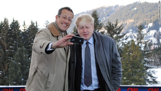 Richard Quest's selfie challenge continues. This time, it's Boris Johnson, the mayor of London. 