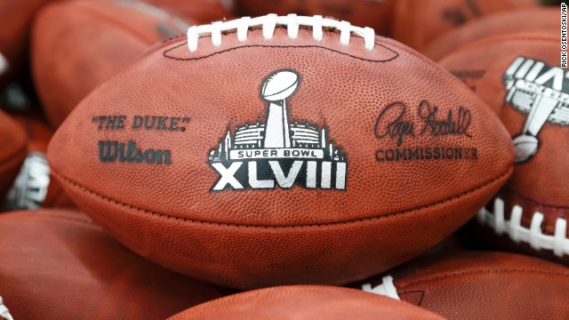 Official game balls are on display at Wilson Sporting Goods in Ada.