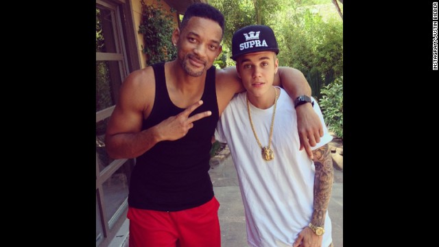 Bieber has been known to refer to blockbuster actor Will Smith as "Uncle Will," and the star's manager, Scooter Braun, explained in a 2013 interview with The Hollywood Reporter that Smith serves as another mentor for Bieber. Braun said Smith and Bieber have instituted a weekly call to help the teen star work through any issues. 