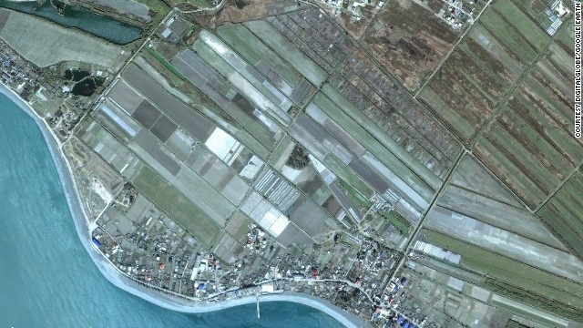 The satellite image company DigitalGlobe and Google Earth have provided a look at the transformation of the location of the Winter Games in Sochi, Russia. Look at how the area, known as the "Coastal Cluster" has been transformed for the games. Here you can see the area where the Olympic Village will be built as it it appeared in April 2005. 