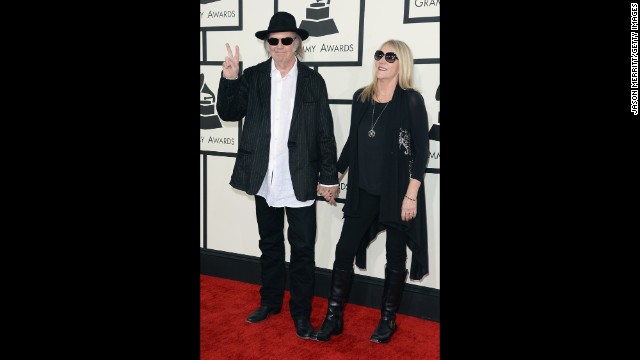 Neil Young and his wife, Pegi