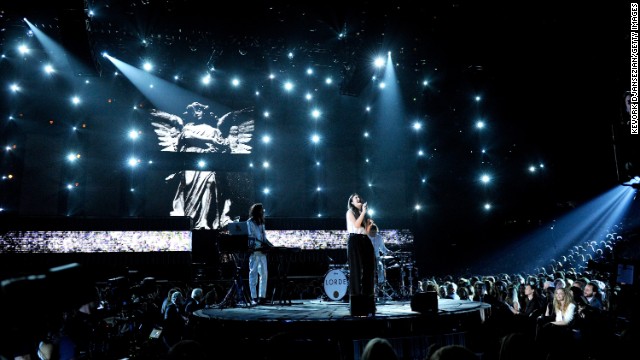 Lorde performs her hit "Royals," which won song of the year.