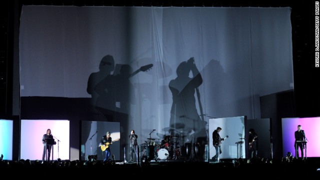 Nine Inch Nails is joined by Dave Grohl, Lindsey Buckingham and members of Queens of the Stone Age to close out the 56th Annual Grammy Awards on Sunday, January 26.