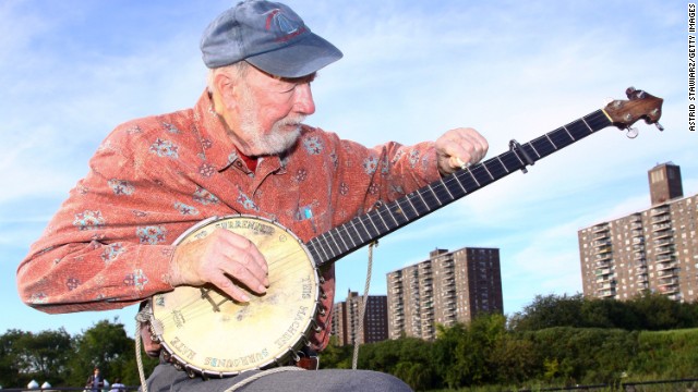 Folk legend Pete Seeger died Monday at 94, his grandson said.