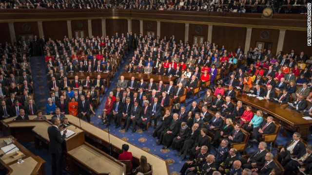 Obama said during his speech, "What I offer tonight is a set of concrete, practical proposals to speed up growth, strengthen the middle class, and build new ladders of opportunity into the middle class. Some require congressional action, and I'm eager to work with all of you. But America does not stand still, and neither will I." 