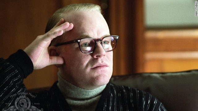 Hoffman plays the title role in 2005's "Capote." He won the Oscar for best actor in a leading role for his performance as Truman Capote, who wrote "In Cold Blood." Hoffman also won a Golden Globe for the role.