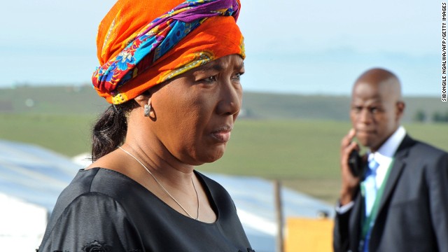 Nelson Mandela's eldest daughter, Makaziwe Amuah Mandela, arrives for the funeral ceremony of Mandela in Qunu on December 15, 2013. She has already received $300,068 and is bequeathed as many rands as required to set off the obligation.