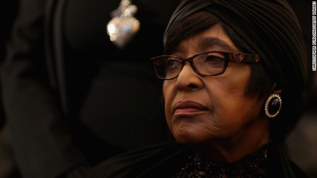 Winifred Madikizela-Mandela, ex-wife of Nelson Mandela, attends a service at Bryanston Methodist Church during a national day of prayer, on December 8, 2013 in Johannesburg, South Africa. Nelson Mandela has left her nothing.