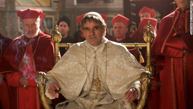 Warning: Seasons 1-3 of Showtime's historical drama <strong>"The Borgias"</strong> can be addictive. Here, Derek Jacobi stars as Cardinal Orsini, Jeremy Irons is Rodrigo Borgia, and Peter Sullivan is Cardinal Ascanio Sforza. (Available now.)