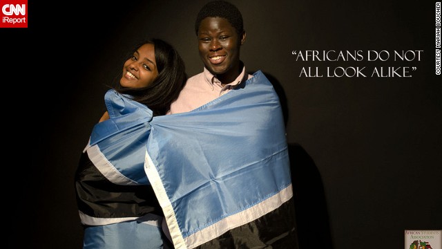 The African Students Association of Ithaca College in New York has launched a photo campaign called "The Real Africa: Fight the Stereotype."