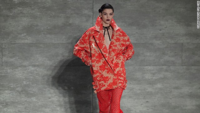Oversized coats were one of the many themes at Zimmermann's show on February 7.