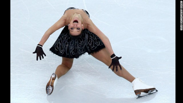 Elena Ilinykh of Russia competes February 9 during the women's free skate. 
