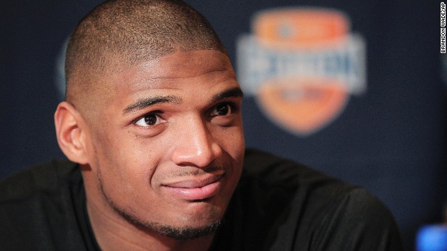 Sam speaks to the media during an NCAA college football news conference on January 1 in Irving, Texas.