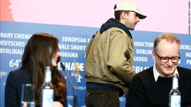 After his skywriting effort, LaBeouf's actions grew increasingly strange. He said he was retiring from public life in early January, and then began tweeting "I AM NOT FAMOUS ANYMORE" daily for weeks. All of that fueled rumors that he was actually in the middle of a performance art piece, and one could only hope that's what caused his bizarre appearance at the Berlin Film Festival. On February 9, he abruptly walked out of a press conference for his film "Nymphomaniac: Volume I" after randomly answering a question with a quote from a French soccer star. 