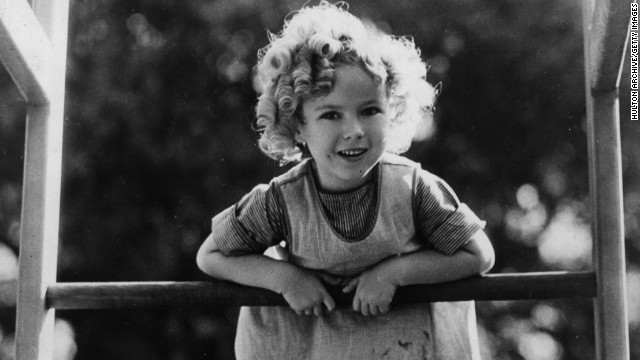 Shirley Temple was one of the first big child stars.
