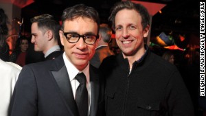 Seth Meyers, right, takes over \