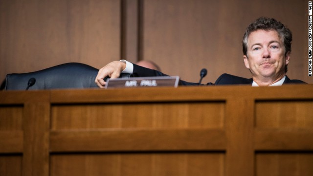 Rand Paul at Senate Foreign Relations Committee hearing on Syria in September 2013.