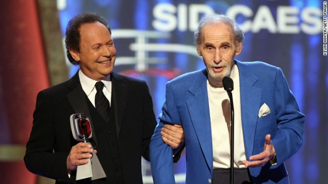 Billy Crystal presents Caesar with the Pioneer Award onstage at the 2006 TV Land Awards.