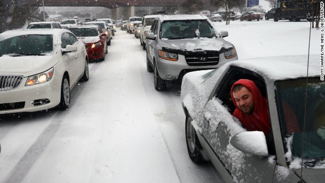 Snow, sleet, ice pelt Southeast