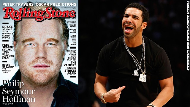Drake, 'indignado' porque Philip Seymour Hoffman 'le quitó' la portada de Rolling Stone